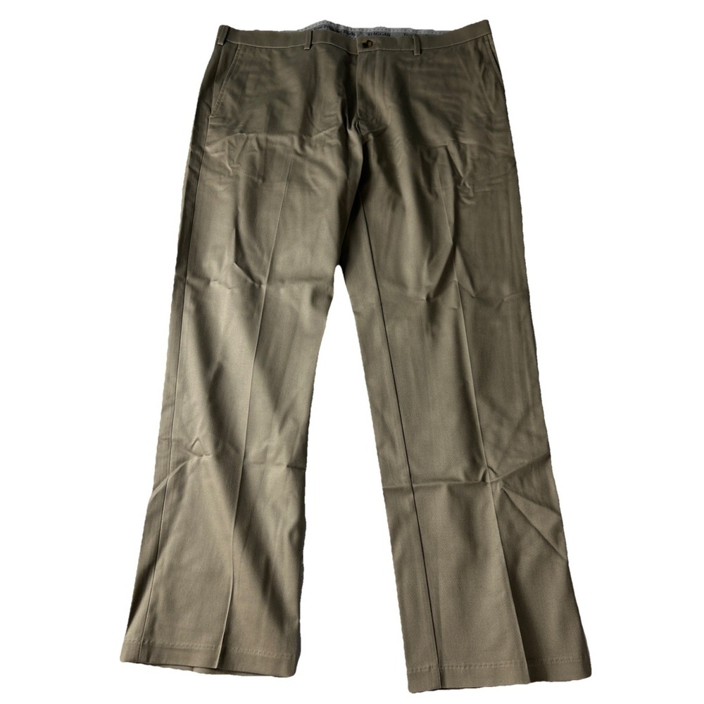 Haggar Premium Khaki Pants Iron Free 40x32 Mens